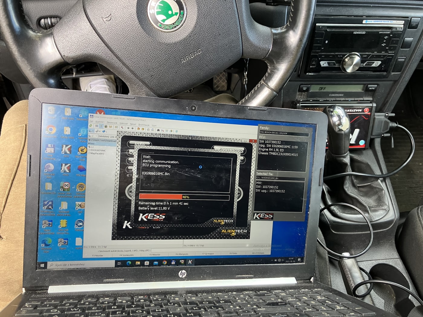 Skoda SuperB 1.9PD Chiptuning Miskolc és Kazincbarcika környéke EGR DPF Hardcut Popcorn FLAP Hibakód